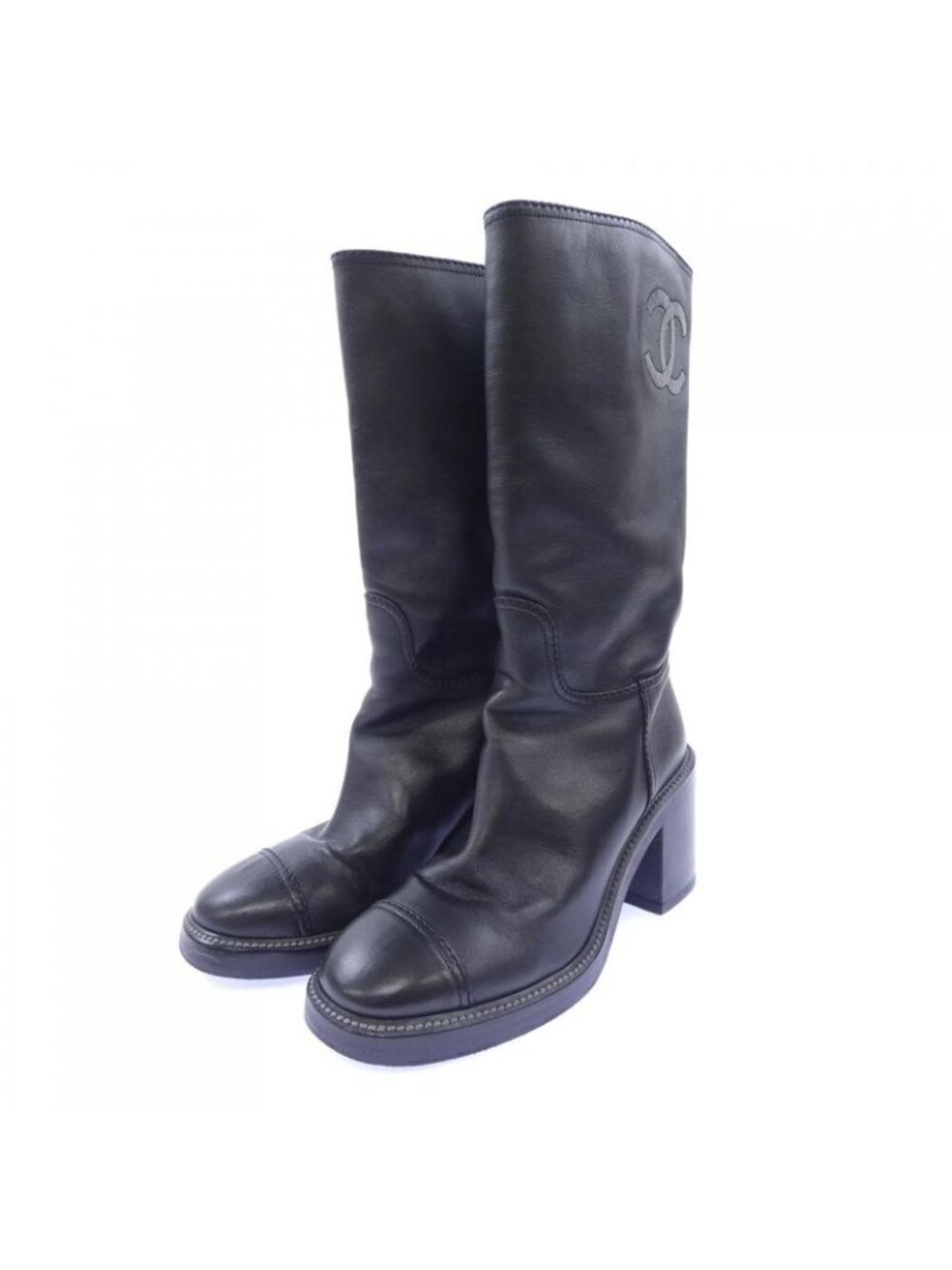 ★SOLD★ Chanel Long Boots Black - Picture 3 of 6
